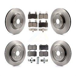 Front Rear Disc Brake Rotors And Ceramic Pads Kit For 2010-2015 Chevrolet Camaro SS K8T-100866