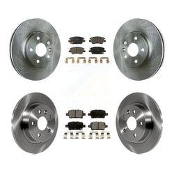 Front Rear Disc Brake Rotors And Ceramic Pads Kit For 2016 Chevrolet Cruze With 268mm Diameter Rotor K8T-100870