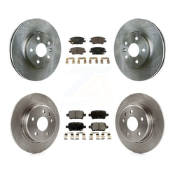 Front Rear Disc Brake Rotors And Ceramic Pads Kit For Chevrolet Cruze Volt Bolt EV EUV K8T-100871