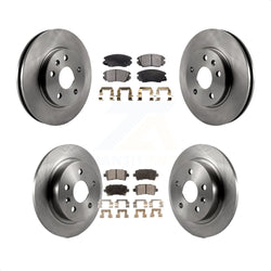 Front Rear Disc Brake Rotors And Ceramic Pads Kit For Chevrolet Malibu Limited K8T-100872