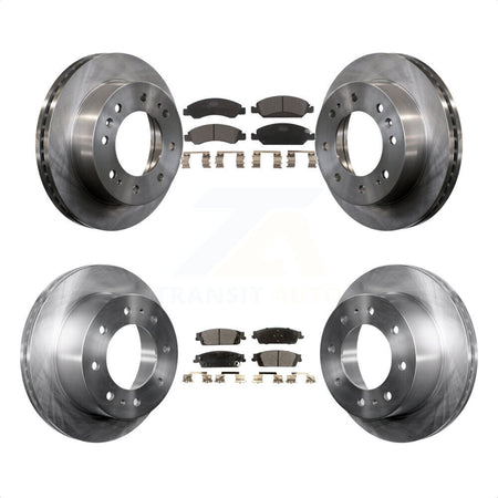 Front Rear Disc Brake Rotors And Ceramic Pads Kit For Chevrolet Suburban K8T-100874 by Transit Auto