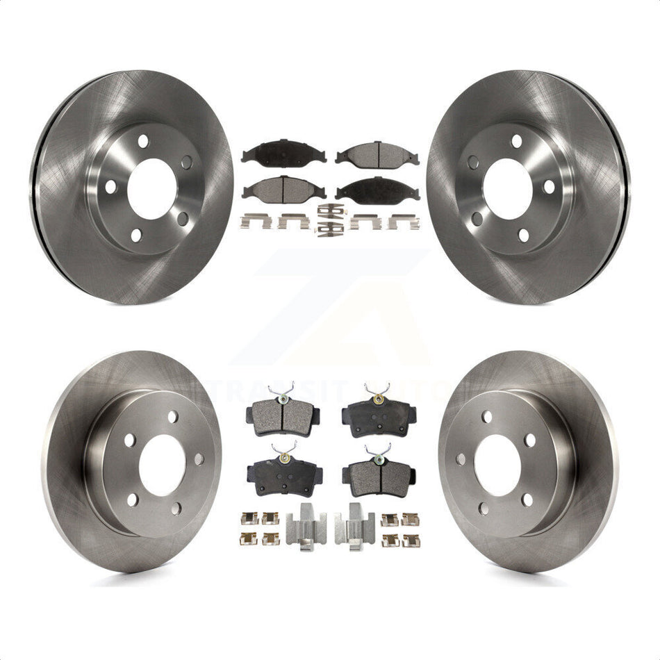 Front Rear Disc Brake Rotors And Ceramic Pads Kit For Ford Mustang K8T-100885 by Transit Auto