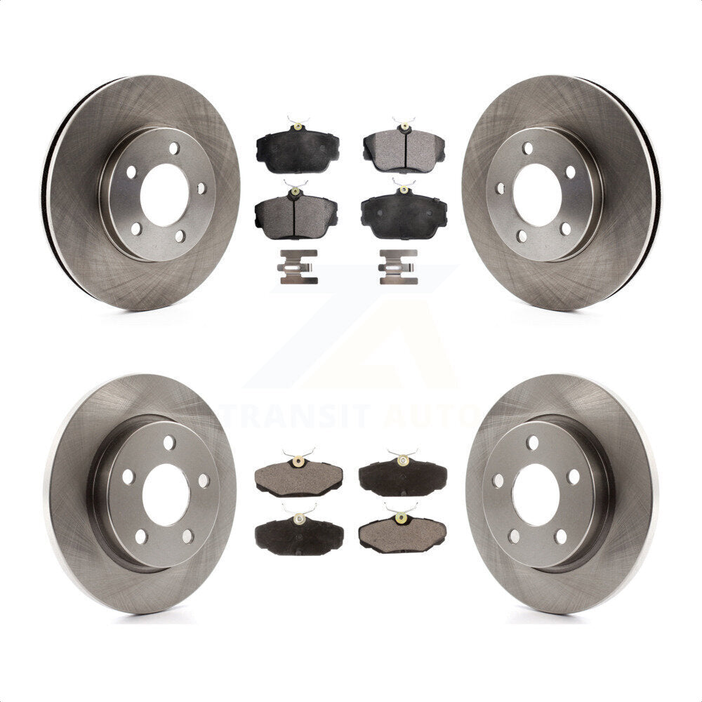 Front Rear Disc Brake Rotors And Ceramic Pads Kit For 1994-1995 Ford Taurus SHO K8T-100886 by Transit Auto