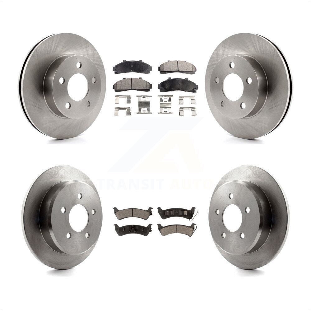 Front Rear Disc Brake Rotors And Ceramic Pads Kit For 2001 Ford Explorer AWD 4WD From 01 02 K8T-100888 by Transit Auto