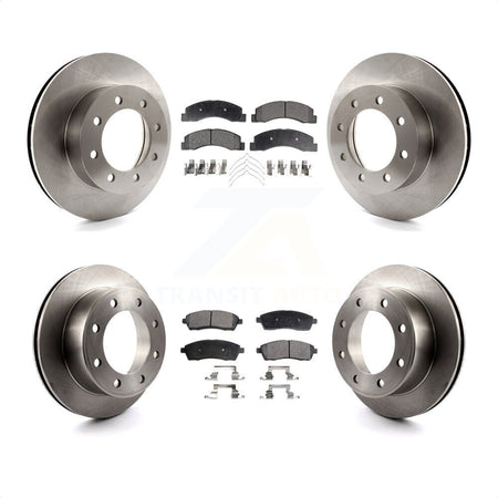 Front Rear Disc Brake Rotors And Ceramic Pads Kit For Ford F-250 Super Duty K8T-100907 by Transit Auto