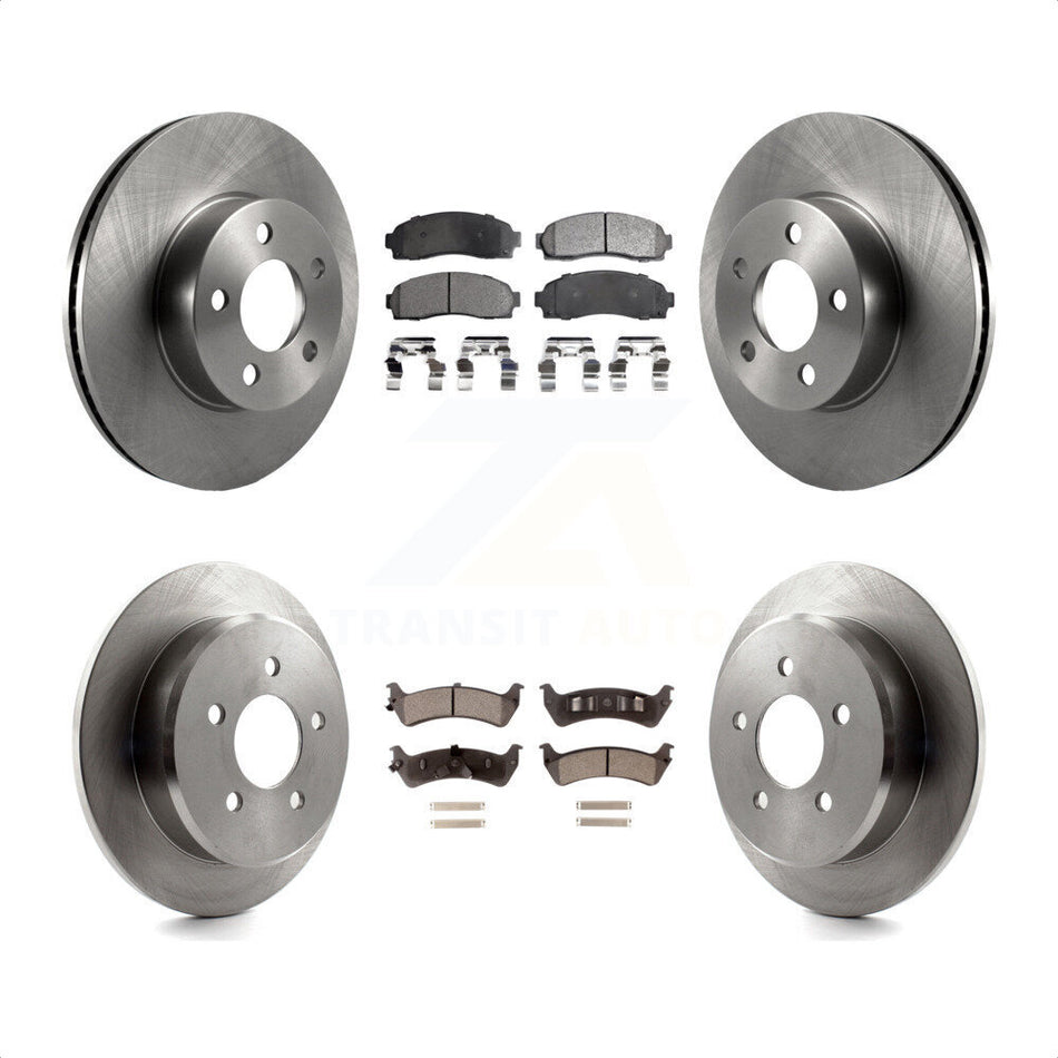 Front Rear Disc Brake Rotors And Ceramic Pads Kit For 2001 Ford Explorer Sport 4WD K8T-100913 by Transit Auto