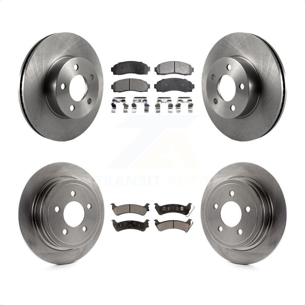 Front Rear Disc Brake Rotors And Ceramic Pads Kit For Ford Explorer Sport Trac 4WD K8T-100914 by Transit Auto