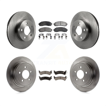 Front Rear Disc Brake Rotors And Ceramic Pads Kit For Ford Explorer Sport Trac 4WD K8T-100914 by Transit Auto