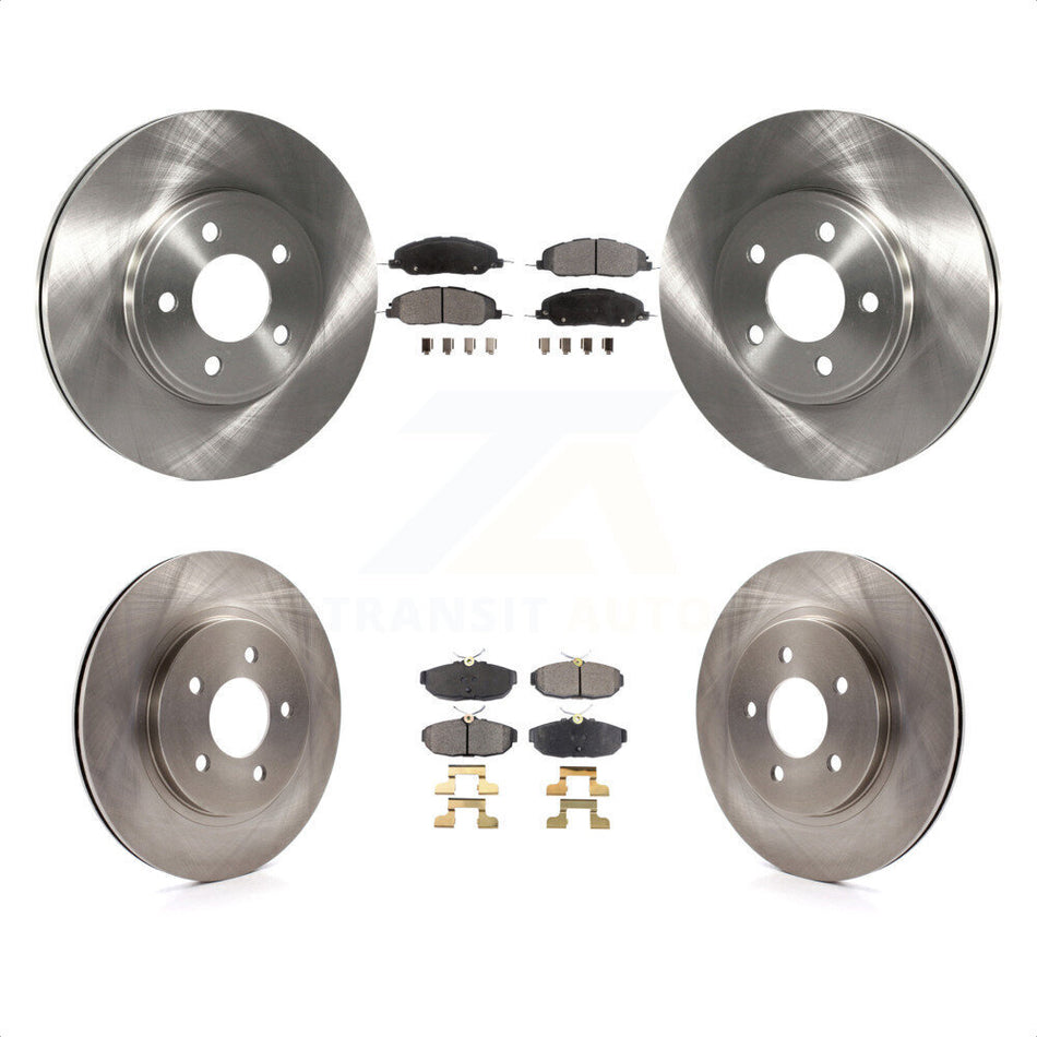 Front Rear Disc Brake Rotors And Ceramic Pads Kit For 2009 Ford Mustang Bullitt K8T-100916 by Transit Auto