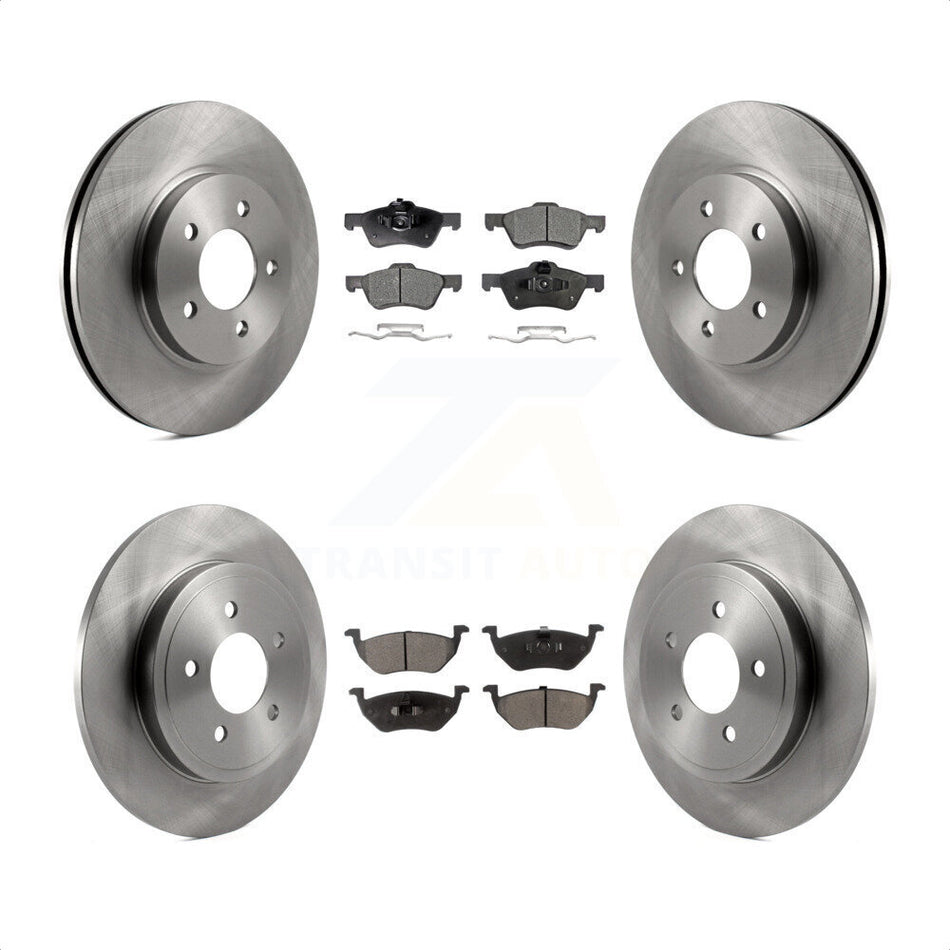 Front Rear Disc Brake Rotors And Ceramic Pads Kit For Ford Escape Mercury Mariner Mazda Tribute K8T-100924 by Transit Auto