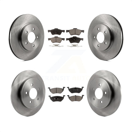 Front Rear Disc Brake Rotors And Ceramic Pads Kit For Ford Escape Mercury Mariner K8T-100925 by Transit Auto