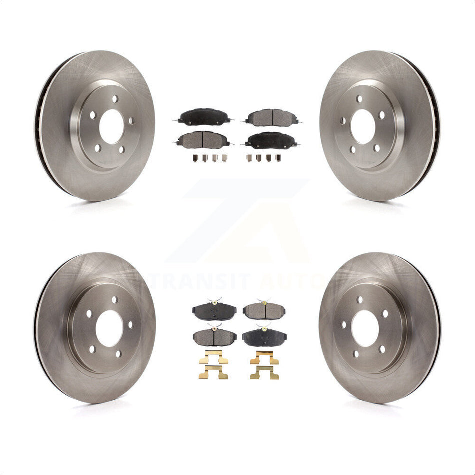 Front Rear Disc Brake Rotors And Ceramic Pads Kit For Ford Mustang K8T-100938 by Transit Auto