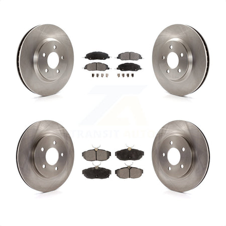 Front Rear Disc Brake Rotors And Ceramic Pads Kit For Ford Mustang K8T-100939 by Transit Auto