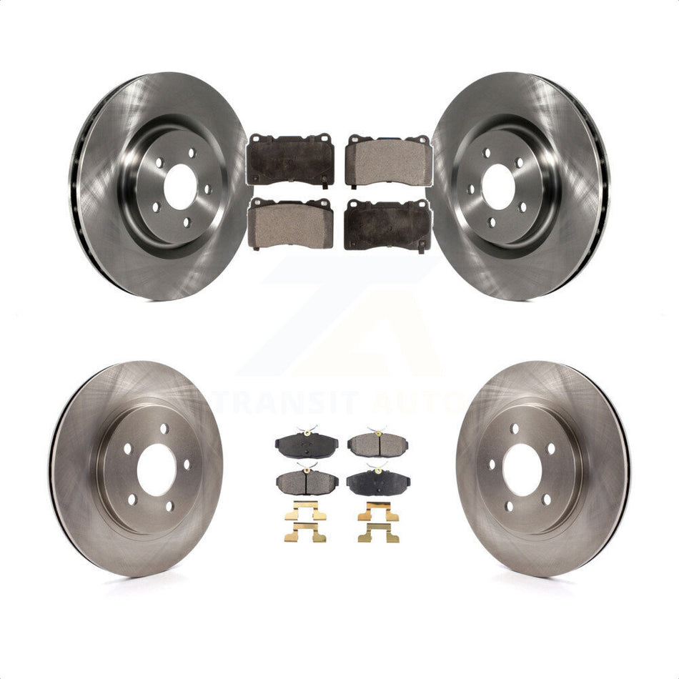 Front Rear Disc Brake Rotors And Ceramic Pads Kit For Ford Mustang K8T-100947 by Transit Auto