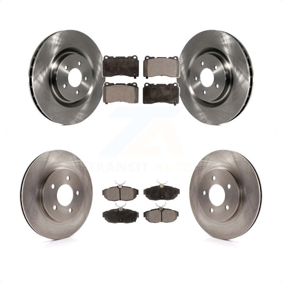 Front Rear Disc Brake Rotors And Ceramic Pads Kit For Ford Mustang K8T-100948 by Transit Auto