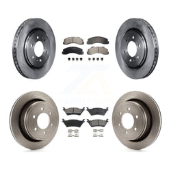 Front Rear Disc Brake Rotors And Ceramic Pads Kit For Ford F-150 K8T-100953