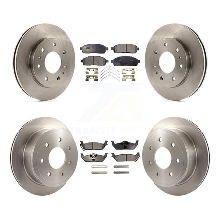 Front Rear Disc Brake Rotors And Ceramic Pads Kit For 2009 Ford F-150 With 7 Lug Wheels K8T-100959 by Transit Auto