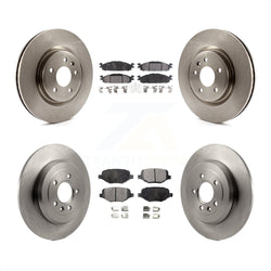 Front Rear Disc Brake Rotors And Ceramic Pads Kit For Ford Explorer Taurus Flex Lincoln MKT MKS K8T-100963