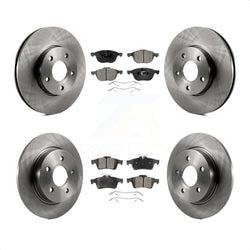 Front Rear Disc Brake Rotors And Ceramic Pads Kit For Ford Focus K8T-100970