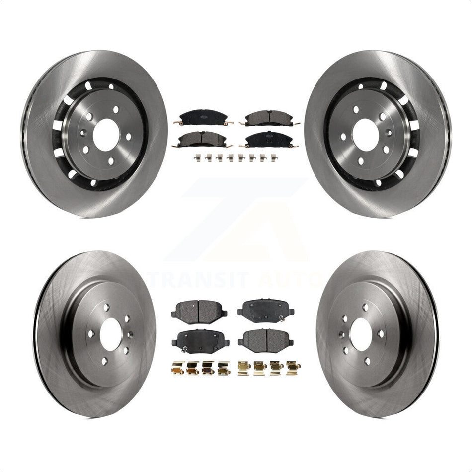 Front Rear Disc Brake Rotors And Ceramic Pads Kit For Ford Explorer Taurus Flex Police Interceptor Sedan Lincoln MKS Special Service K8T-100974 by Transit Auto