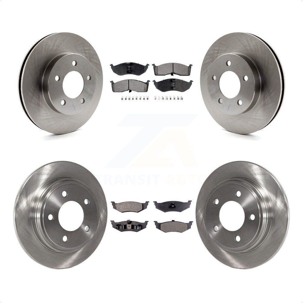 Front Rear Disc Brake Rotors And Ceramic Pads Kit For Chrysler Dodge Intrepid Concorde LHS Eagle Vision New Yorker K8T-100989 by Transit Auto