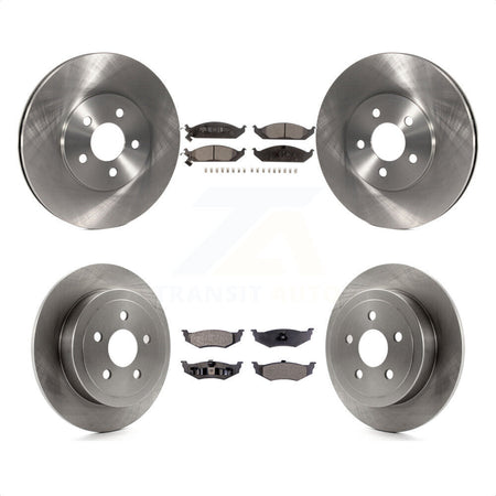 Front Rear Disc Brake Rotors And Ceramic Pads Kit For Dodge Stratus Chrysler Cirrus Plymouth Breeze K8T-100994 by Transit Auto