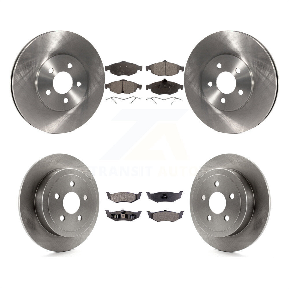 Front Rear Disc Brake Rotors And Ceramic Pads Kit For Chrysler Sebring Dodge Stratus K8T-100995 by Transit Auto