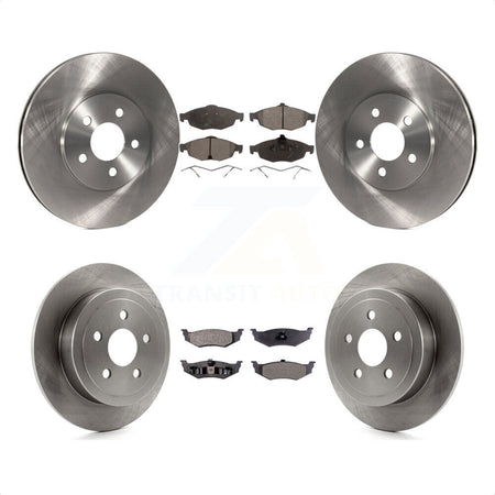 Front Rear Disc Brake Rotors And Ceramic Pads Kit For Chrysler Sebring Dodge Stratus K8T-100995 by Transit Auto