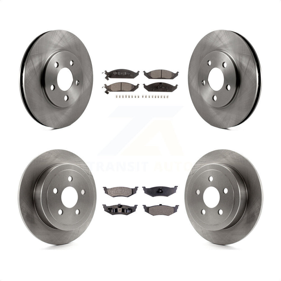 Front Rear Disc Brake Rotors And Ceramic Pads Kit For Chrysler Sebring Dodge Stratus Cirrus Plymouth Breeze K8T-100997 by Transit Auto