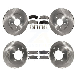 Front Rear Disc Brake Rotors And Ceramic Pads Kit For 2000 Mitsubishi Eclipse 3.0L K8T-101005