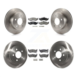 Front Rear Disc Brake Rotors And Ceramic Pads Kit For Jeep Wrangler TJ rear brakes K8T-101009