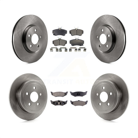 Front Rear Disc Brake Rotors And Ceramic Pads Kit For Chrysler PT Cruiser K8T-101010 by Transit Auto