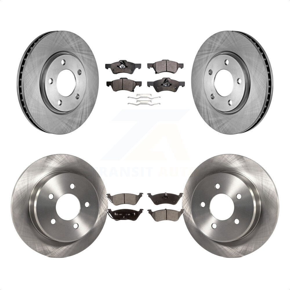 Front Rear Disc Brake Rotors And Ceramic Pads Kit For Dodge Grand Caravan Chrysler Town & Country Voyager K8T-101016 by Transit Auto