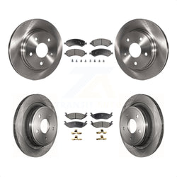 Front Rear Disc Brake Rotors And Ceramic Pads Kit For Ram 1500 Dodge Classic Durango Chrysler Aspen K8T-101017