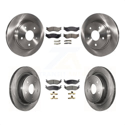 Front Rear Disc Brake Rotors And Ceramic Pads Kit For Dodge Durango Ram 1500 K8T-101019