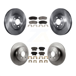 Front Rear Disc Brake Rotors And Ceramic Pads Kit For Dodge Charger Chrysler 300 Challenger Magnum K8T-101027