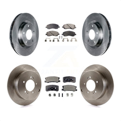 Front Rear Disc Brake Rotors And Ceramic Pads Kit For Mitsubishi Outlander K8T-101042