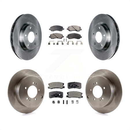 Front Rear Disc Brake Rotors And Ceramic Pads Kit For Mitsubishi Outlander K8T-101042 by Transit Auto