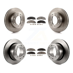 Front Rear Disc Brake Rotors And Ceramic Pads Kit For Ram 2500 3500 1500 Dodge K8T-101049