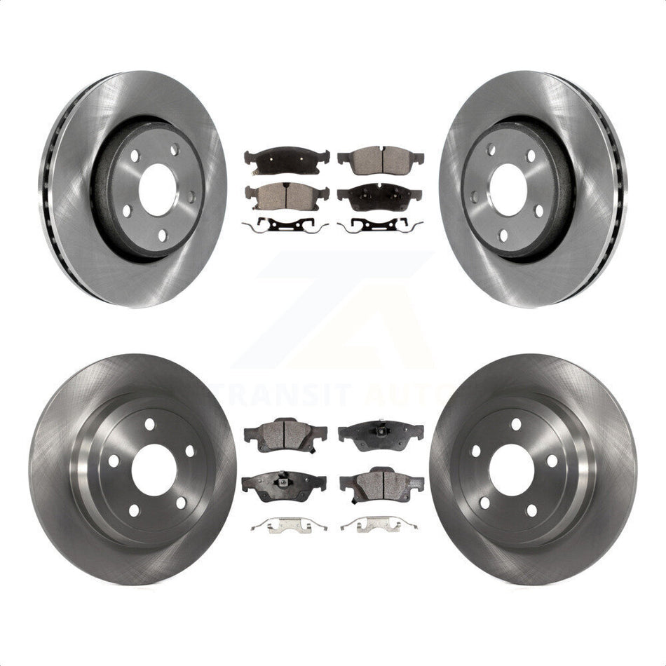 Front Rear Disc Brake Rotors And Ceramic Pads Kit For Dodge Durango K8T-101052 by Transit Auto