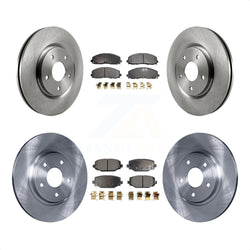 Front Rear Disc Brake Rotors And Ceramic Pads Kit For Dodge Grand Caravan Journey Chrysler Town & Country Ram C/V Volkswagen Routan K8T-101059