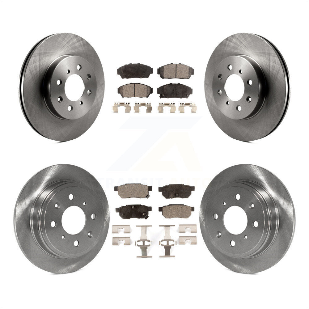 Front Rear Disc Brake Rotors And Ceramic Pads Kit For Acura Integra Honda Civic K8T-101078 by Transit Auto