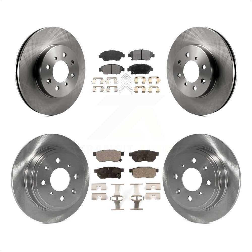 Front Rear Disc Brake Rotors And Ceramic Pads Kit For Honda Civic del Sol K8T-101079 by Transit Auto