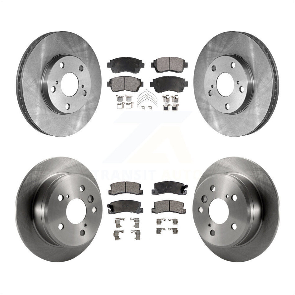 Front Rear Disc Brake Rotors And Ceramic Pads Kit For Toyota Camry K8T-101088 by Transit Auto