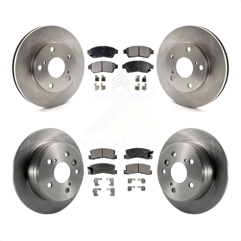 Front Rear Disc Brake Rotors And Ceramic Pads Kit For Toyota Camry K8T-101096 by Transit Auto