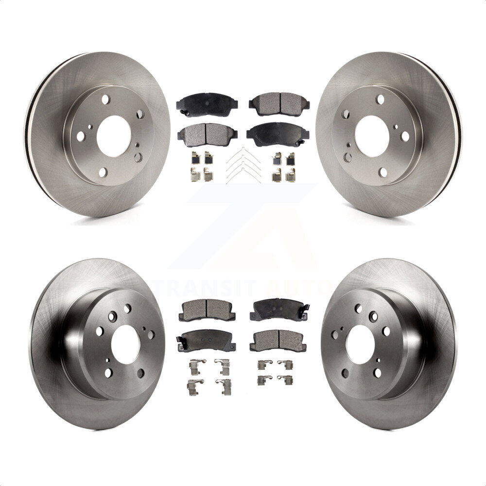 Front Rear Disc Brake Rotors And Ceramic Pads Kit For Toyota Camry K8T-101097 by Transit Auto