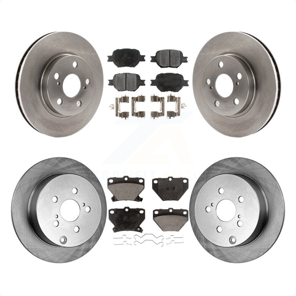 Front Rear Disc Brake Rotors And Ceramic Pads Kit For 2001 Toyota Celica GT K8T-101119 by Transit Auto