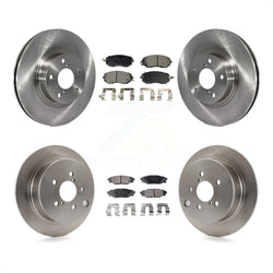 Front Rear Disc Brake Rotors And Ceramic Pads Kit For Subaru Impreza K8T-101122