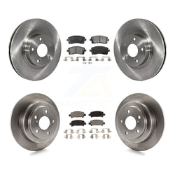Front Rear Disc Brake Rotors And Ceramic Pads Kit For Subaru Forester Impreza K8T-101124