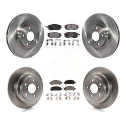 Front Rear Disc Brake Rotors And Ceramic Pads Kit For 2002-2003 Subaru Impreza Outback RS TS K8T-101127